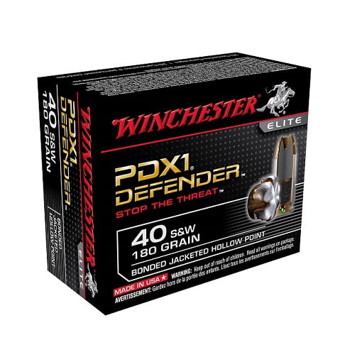 Winchester Bonded PDX1 .40 SW 180 Grain