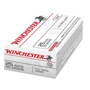 Winchester USA Full Metal Jacket .25 Automatic 50 Grain