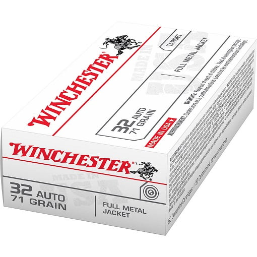 Winchester USA Full Metal Jacket .32 Automatic 71 Grain
