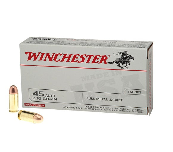 Winchester USA Full Metal Jacket .45 Automatic 230 Grain