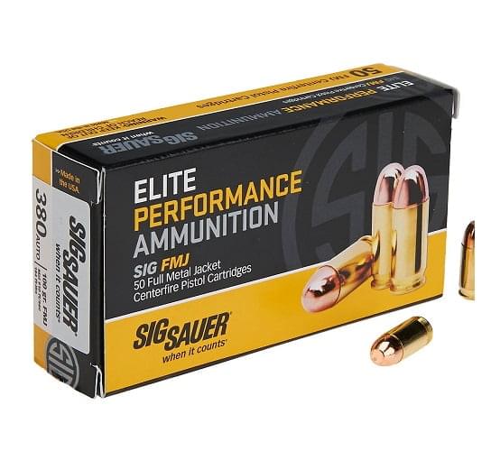 SIG SAUER Elite Ball .380 Auto 100 Grain