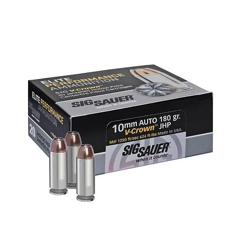 SIG SAUER V Crown JHP 10mm Automatic 180 Grain