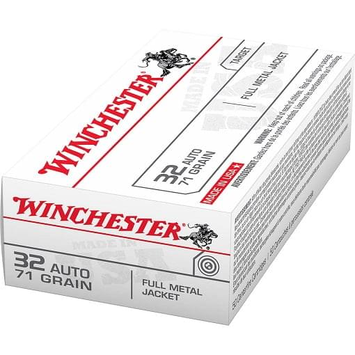 Winchester USA Full Metal Jacket .32 Automatic 71 Grain